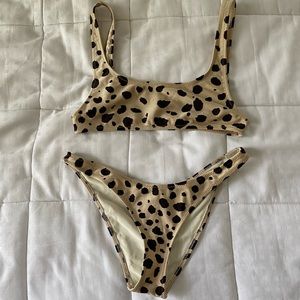 Triangl Leopard Bikini Set